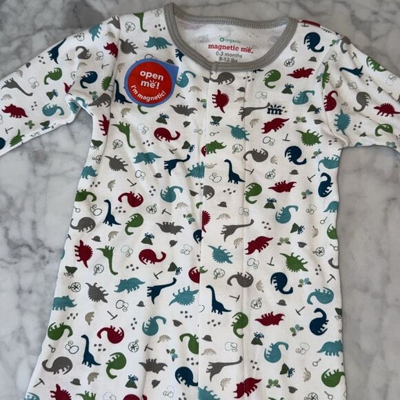 NWT MAGNETIC ME ORGANIC COTTON DINO EXPEDITION FOOTIE - Picture 7 of 7